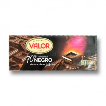 CHOCOLATE VALOR 70% CHOCOLATE NEGRO. 300 GR