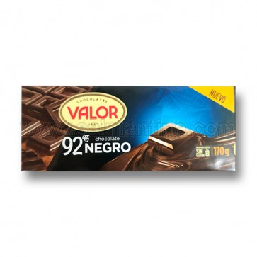 CHOCOLATE VALOR 92% CHOCOLATE NEGRO. 170 GR